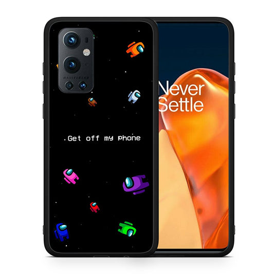 Θήκη OnePlus 9 Pro AFK Text από τη Smartfits με σχέδιο στο πίσω μέρος και μαύρο περίβλημα | OnePlus 9 Pro AFK Text case with colorful back and black bezels