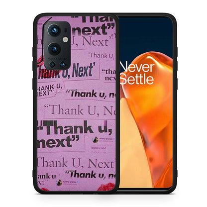 Θήκη Αγίου Βαλεντίνου OnePlus 9 Pro Thank You Next από τη Smartfits με σχέδιο στο πίσω μέρος και μαύρο περίβλημα | OnePlus 9 Pro Thank You Next case with colorful back and black bezels