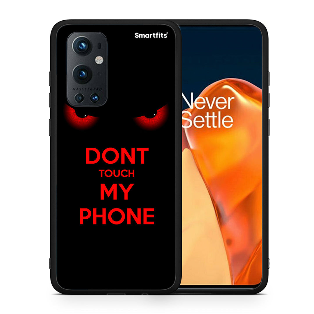 Θήκη OnePlus 9 Pro Touch My Phone από τη Smartfits με σχέδιο στο πίσω μέρος και μαύρο περίβλημα | OnePlus 9 Pro Touch My Phone case with colorful back and black bezels