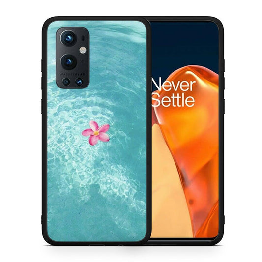 Θήκη OnePlus 9 Pro Water Flower από τη Smartfits με σχέδιο στο πίσω μέρος και μαύρο περίβλημα | OnePlus 9 Pro Water Flower case with colorful back and black bezels