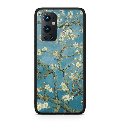 OnePlus 9 Pro White Blossoms θήκη από τη Smartfits με σχέδιο στο πίσω μέρος και μαύρο περίβλημα | Smartphone case with colorful back and black bezels by Smartfits