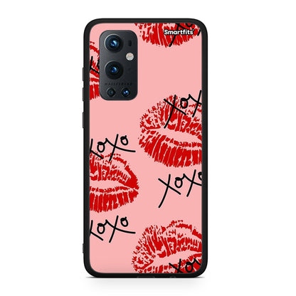 OnePlus 9 Pro XOXO Lips θήκη από τη Smartfits με σχέδιο στο πίσω μέρος και μαύρο περίβλημα | Smartphone case with colorful back and black bezels by Smartfits