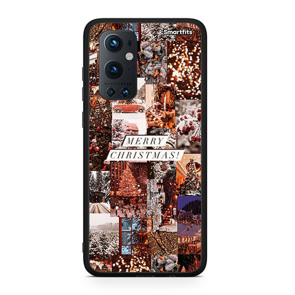 OnePlus 9 Pro Xmas Collage θήκη από τη Smartfits με σχέδιο στο πίσω μέρος και μαύρο περίβλημα | Smartphone case with colorful back and black bezels by Smartfits