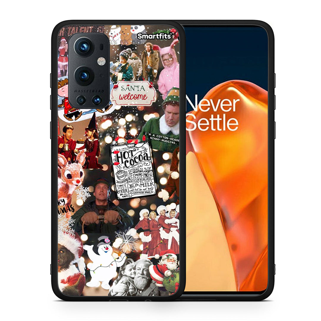 Θήκη OnePlus 9 Pro Xmas Movies από τη Smartfits με σχέδιο στο πίσω μέρος και μαύρο περίβλημα | OnePlus 9 Pro Xmas Movies case with colorful back and black bezels