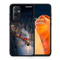 Thumbnail for Θήκη OnePlus 9 Pro Xmas Train από τη Smartfits με σχέδιο στο πίσω μέρος και μαύρο περίβλημα | OnePlus 9 Pro Xmas Train case with colorful back and black bezels