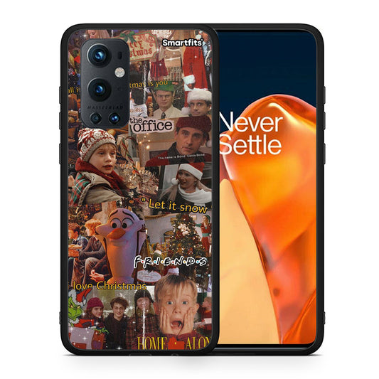 Θήκη OnePlus 9 Pro Xmas Wishes από τη Smartfits με σχέδιο στο πίσω μέρος και μαύρο περίβλημα | OnePlus 9 Pro Xmas Wishes case with colorful back and black bezels