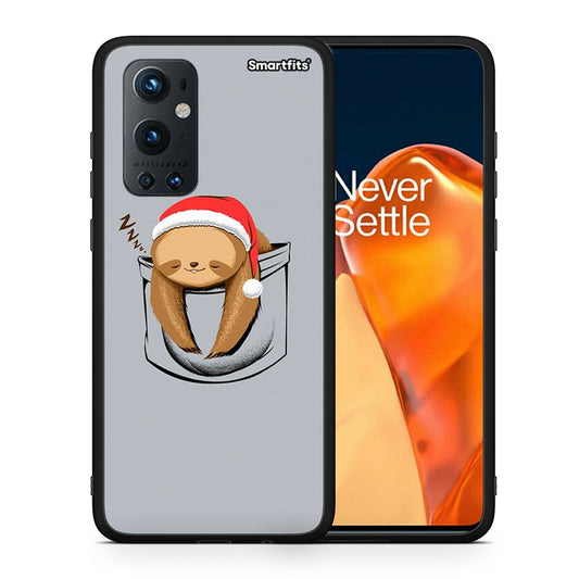 Θήκη OnePlus 9 Pro Xmas Zzzz από τη Smartfits με σχέδιο στο πίσω μέρος και μαύρο περίβλημα | OnePlus 9 Pro Xmas Zzzz case with colorful back and black bezels