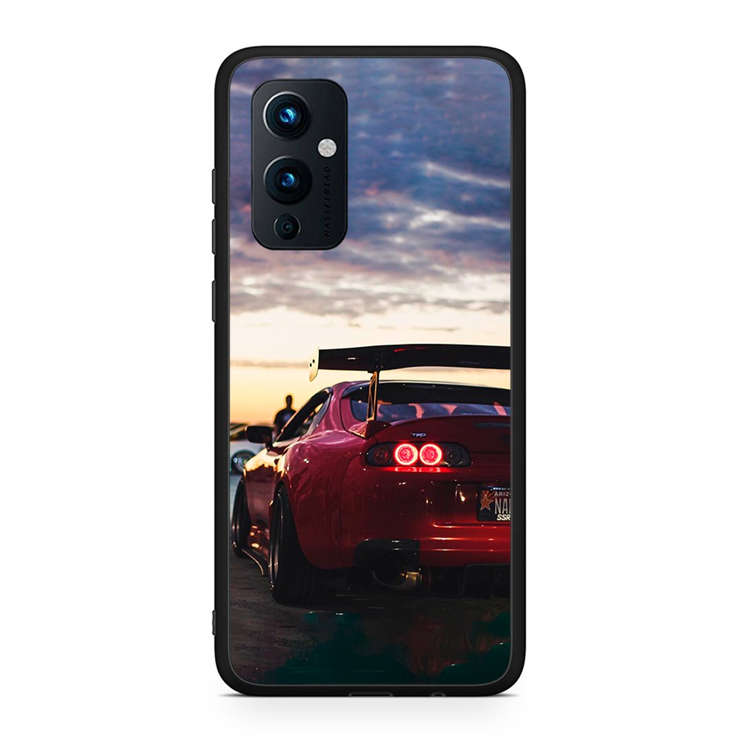 OnePlus 9 Racing Supra θήκη από τη Smartfits με σχέδιο στο πίσω μέρος και μαύρο περίβλημα | Smartphone case with colorful back and black bezels by Smartfits