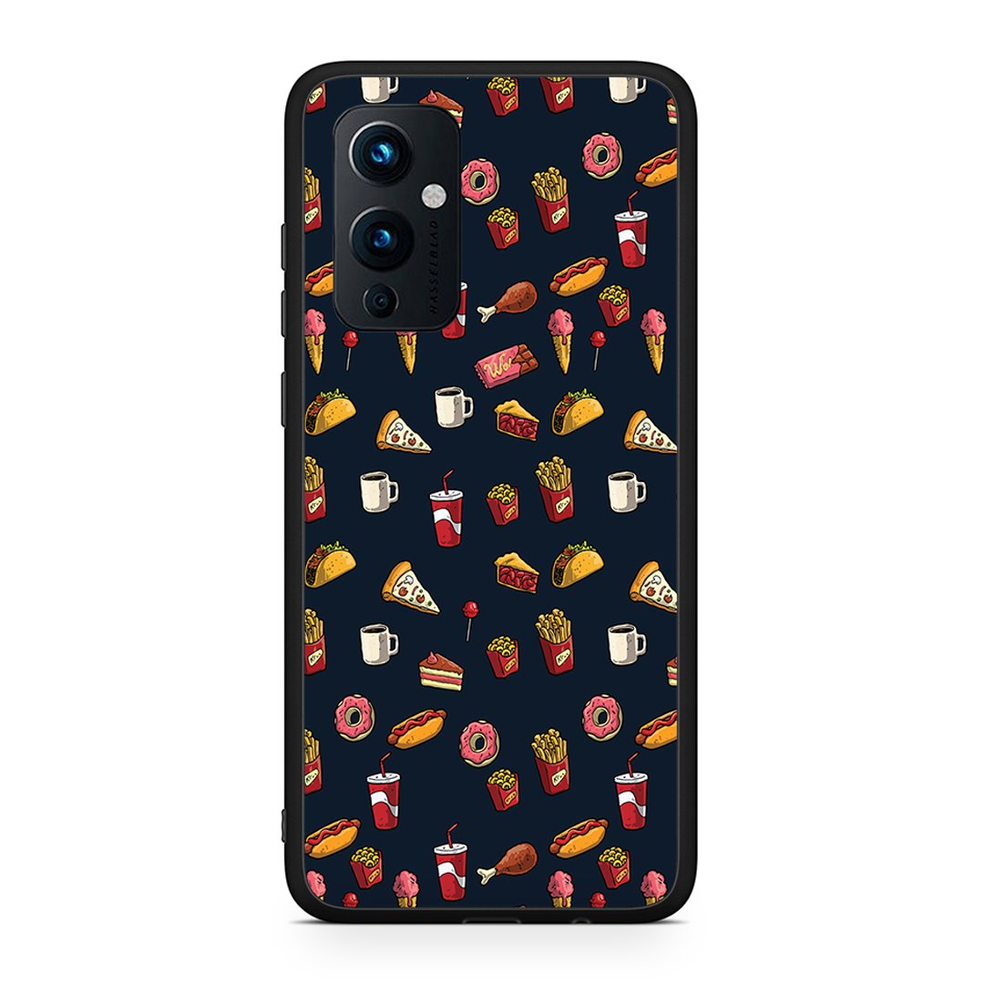 OnePlus 9 Hungry Random θήκη από τη Smartfits με σχέδιο στο πίσω μέρος και μαύρο περίβλημα | Smartphone case with colorful back and black bezels by Smartfits