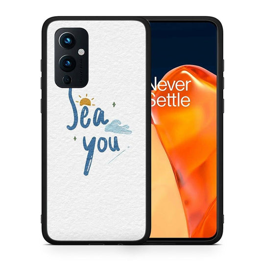 Θήκη OnePlus 9 Sea You από τη Smartfits με σχέδιο στο πίσω μέρος και μαύρο περίβλημα | OnePlus 9 Sea You case with colorful back and black bezels
