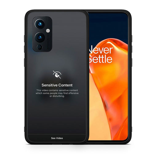 Θήκη OnePlus 9 Sensitive Content από τη Smartfits με σχέδιο στο πίσω μέρος και μαύρο περίβλημα | OnePlus 9 Sensitive Content case with colorful back and black bezels