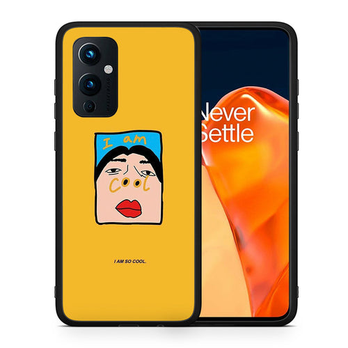 Θήκη Αγίου Βαλεντίνου OnePlus 9 So Cool από τη Smartfits με σχέδιο στο πίσω μέρος και μαύρο περίβλημα | OnePlus 9 So Cool case with colorful back and black bezels