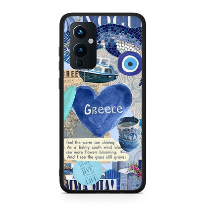 OnePlus 9 Summer In Greece Θήκη από τη Smartfits με σχέδιο στο πίσω μέρος και μαύρο περίβλημα | Smartphone case with colorful back and black bezels by Smartfits