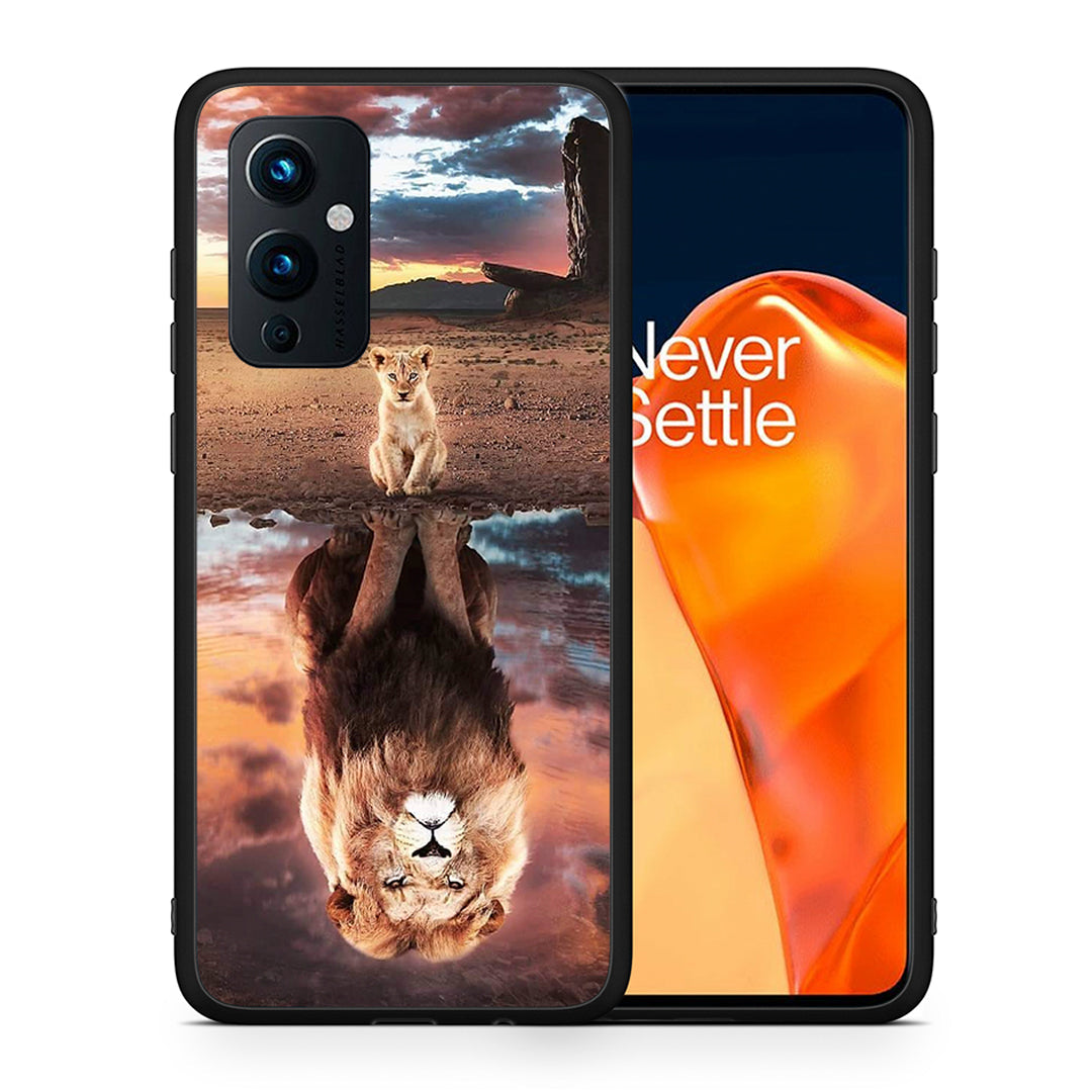 Θήκη Αγίου Βαλεντίνου OnePlus 9 Sunset Dreams από τη Smartfits με σχέδιο στο πίσω μέρος και μαύρο περίβλημα | OnePlus 9 Sunset Dreams case with colorful back and black bezels