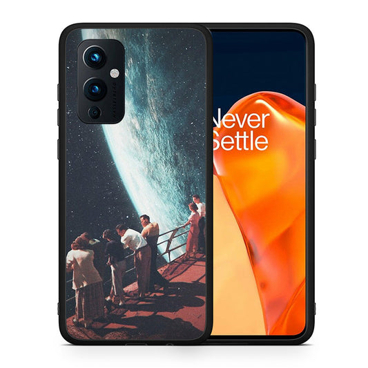 Θήκη OnePlus 9 Surreal View από τη Smartfits με σχέδιο στο πίσω μέρος και μαύρο περίβλημα | OnePlus 9 Surreal View case with colorful back and black bezels