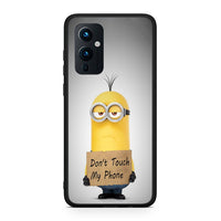 Thumbnail for OnePlus 9 Minion Text θήκη από τη Smartfits με σχέδιο στο πίσω μέρος και μαύρο περίβλημα | Smartphone case with colorful back and black bezels by Smartfits