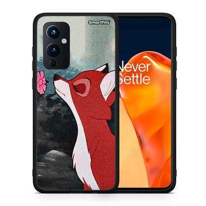 Θήκη OnePlus 9 Tod And Vixey Love 2 από τη Smartfits με σχέδιο στο πίσω μέρος και μαύρο περίβλημα | OnePlus 9 Tod And Vixey Love 2 case with colorful back and black bezels