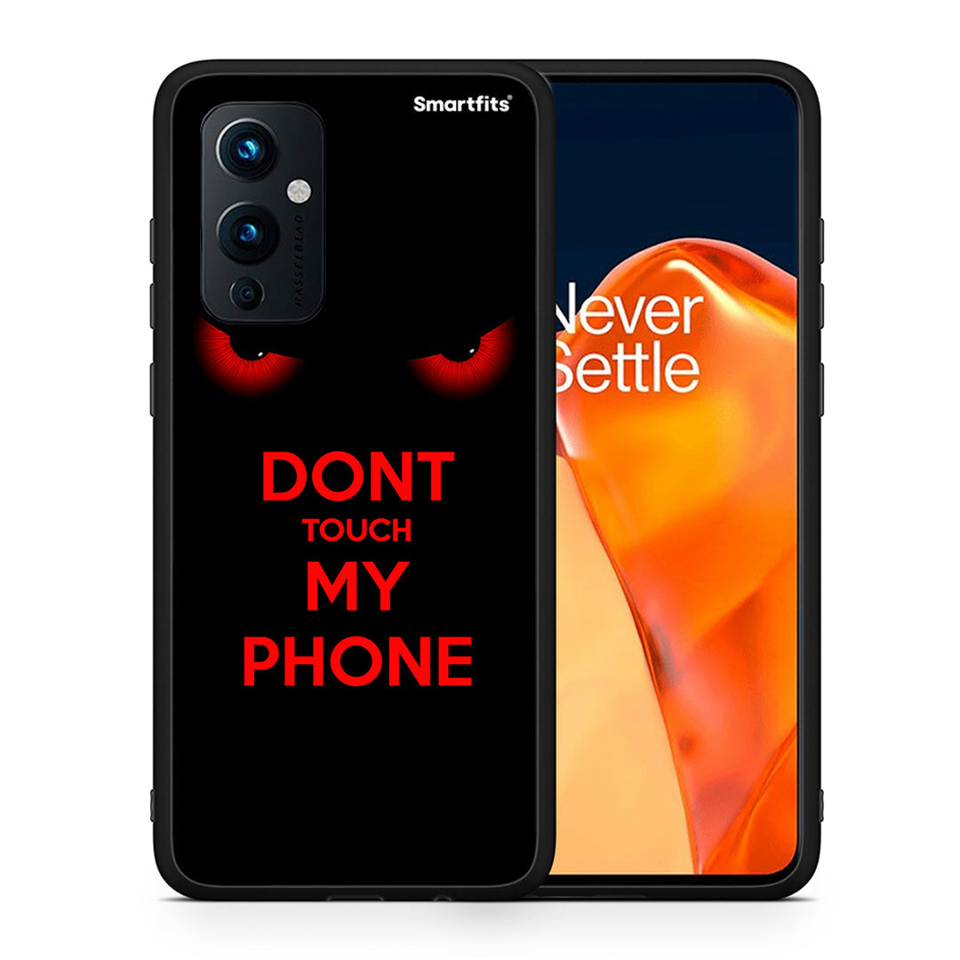 Θήκη OnePlus 9 Touch My Phone από τη Smartfits με σχέδιο στο πίσω μέρος και μαύρο περίβλημα | OnePlus 9 Touch My Phone case with colorful back and black bezels