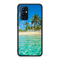 Thumbnail for OnePlus 9 Tropical Vibes Θήκη από τη Smartfits με σχέδιο στο πίσω μέρος και μαύρο περίβλημα | Smartphone case with colorful back and black bezels by Smartfits