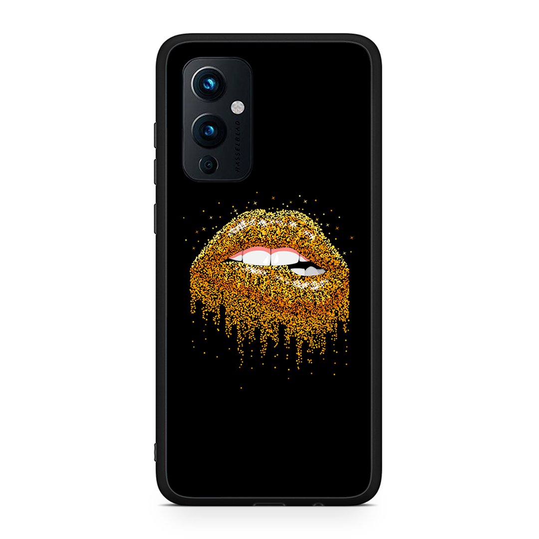 OnePlus 9 Golden Valentine θήκη από τη Smartfits με σχέδιο στο πίσω μέρος και μαύρο περίβλημα | Smartphone case with colorful back and black bezels by Smartfits