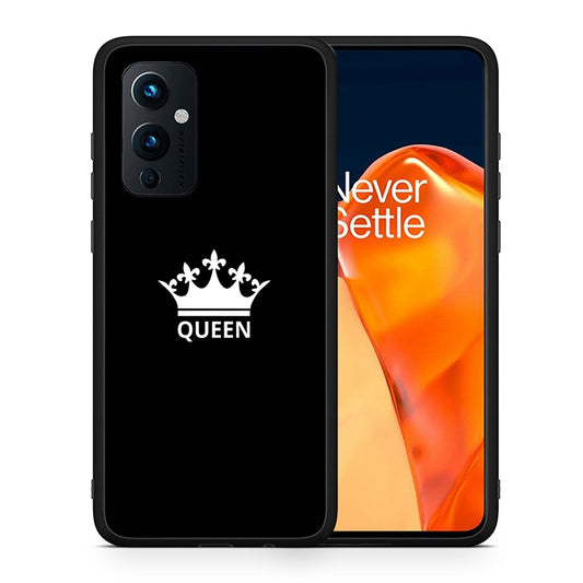 Θήκη OnePlus 9 Queen Valentine από τη Smartfits με σχέδιο στο πίσω μέρος και μαύρο περίβλημα | OnePlus 9 Queen Valentine case with colorful back and black bezels