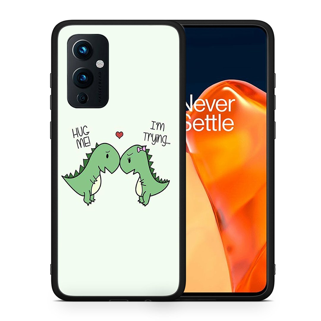 Θήκη OnePlus 9 Rex Valentine από τη Smartfits με σχέδιο στο πίσω μέρος και μαύρο περίβλημα | OnePlus 9 Rex Valentine case with colorful back and black bezels