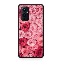 Thumbnail for OnePlus 9 RoseGarden Valentine θήκη από τη Smartfits με σχέδιο στο πίσω μέρος και μαύρο περίβλημα | Smartphone case with colorful back and black bezels by Smartfits