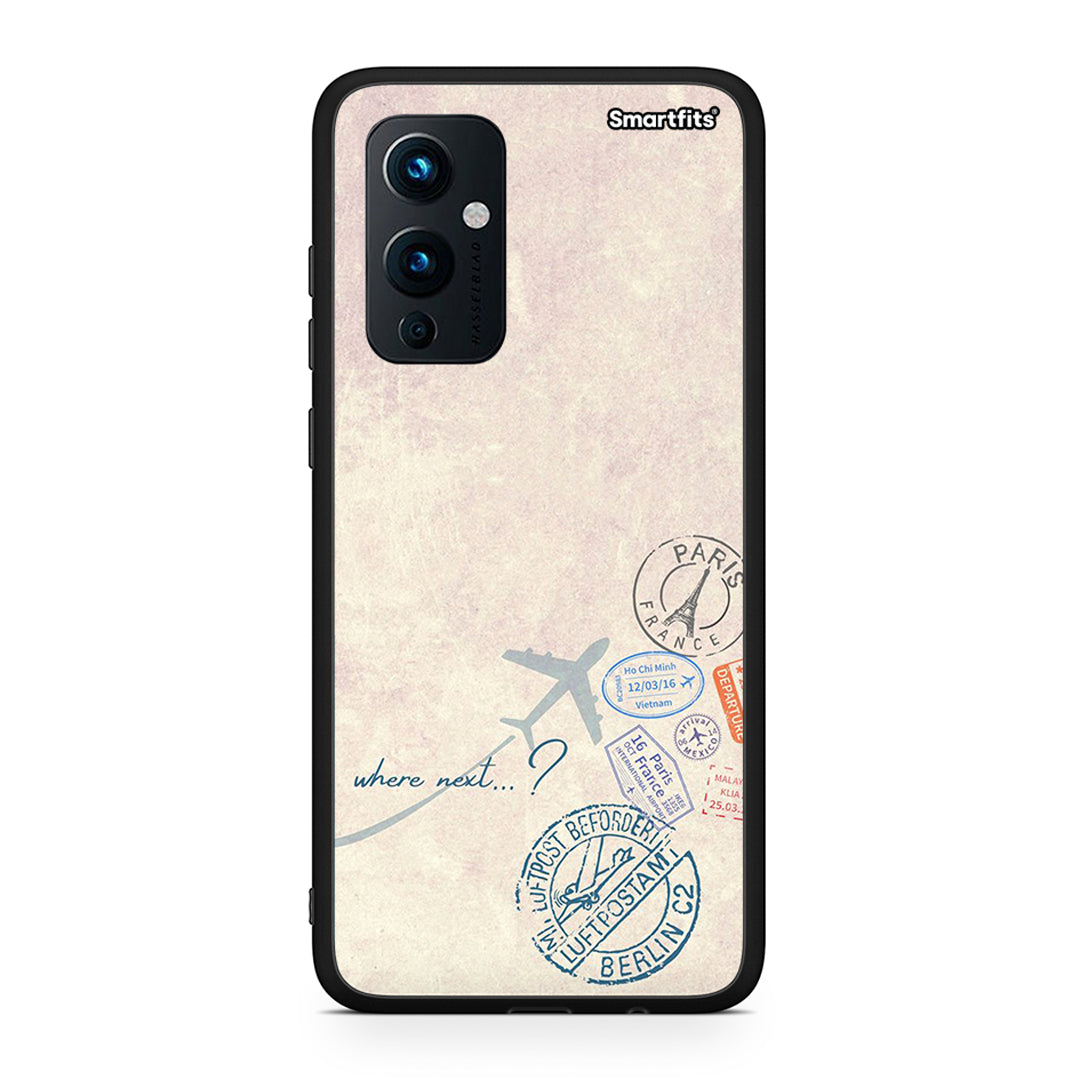 OnePlus 9 Where Next Θήκη από τη Smartfits με σχέδιο στο πίσω μέρος και μαύρο περίβλημα | Smartphone case with colorful back and black bezels by Smartfits