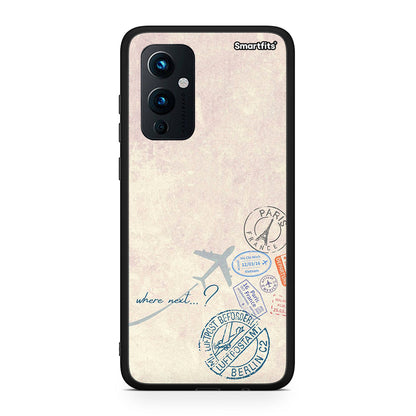 OnePlus 9 Where Next Θήκη από τη Smartfits με σχέδιο στο πίσω μέρος και μαύρο περίβλημα | Smartphone case with colorful back and black bezels by Smartfits