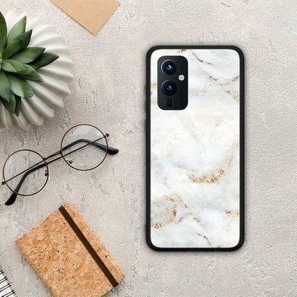 White Gold Marble - OnePlus 9 θήκη