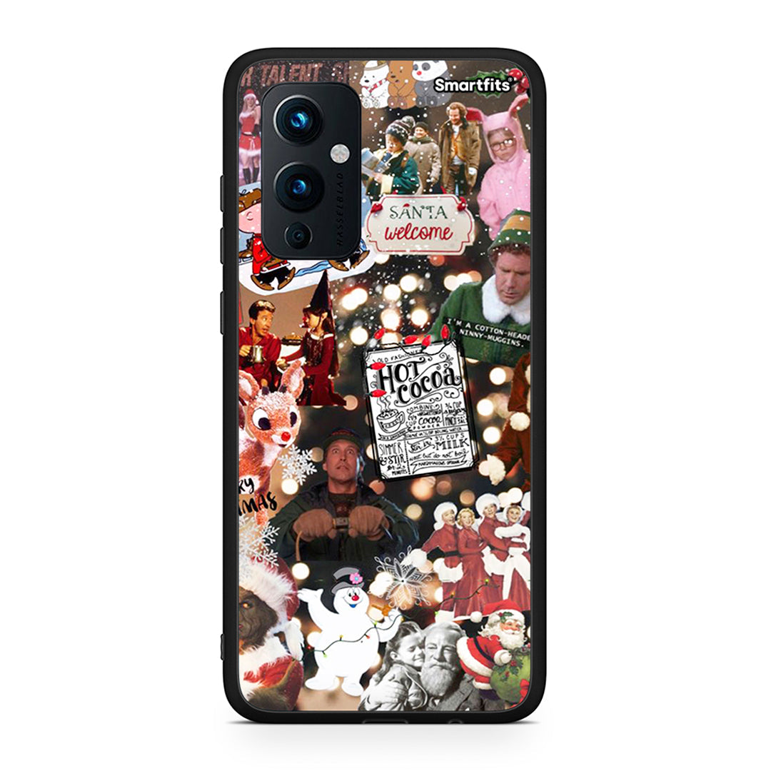 OnePlus 9 Xmas Movies θήκη από τη Smartfits με σχέδιο στο πίσω μέρος και μαύρο περίβλημα | Smartphone case with colorful back and black bezels by Smartfits
