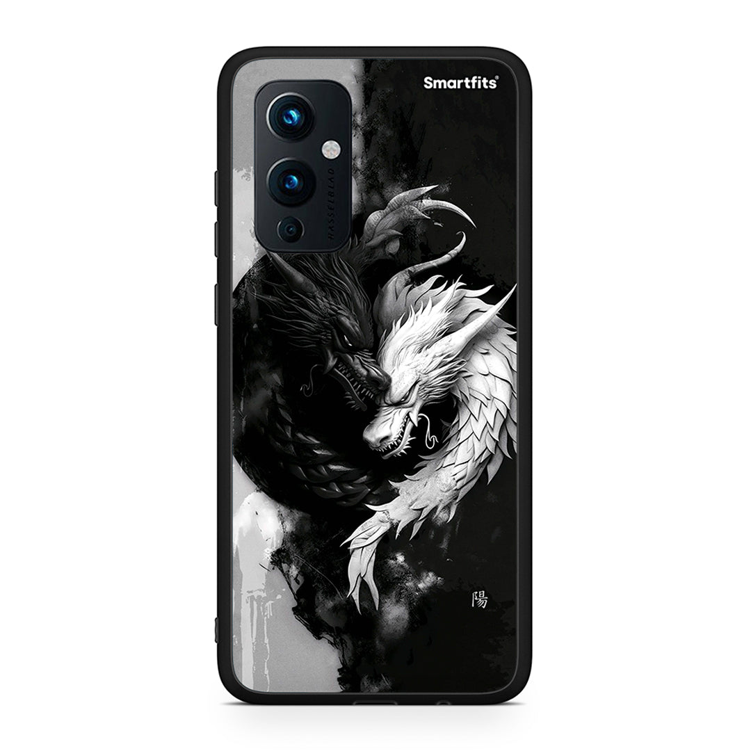 OnePlus 9 Yin Yang Θήκη από τη Smartfits με σχέδιο στο πίσω μέρος και μαύρο περίβλημα | Smartphone case with colorful back and black bezels by Smartfits