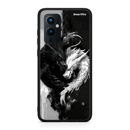 OnePlus 9 Yin Yang Θήκη από τη Smartfits με σχέδιο στο πίσω μέρος και μαύρο περίβλημα | Smartphone case with colorful back and black bezels by Smartfits