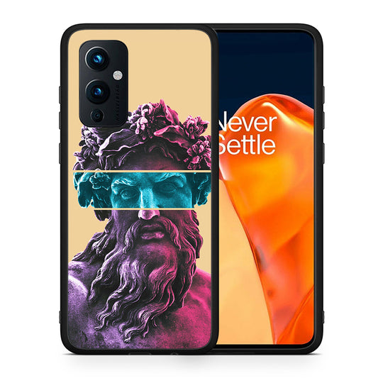 Θήκη Αγίου Βαλεντίνου OnePlus 9 Zeus Art από τη Smartfits με σχέδιο στο πίσω μέρος και μαύρο περίβλημα | OnePlus 9 Zeus Art case with colorful back and black bezels