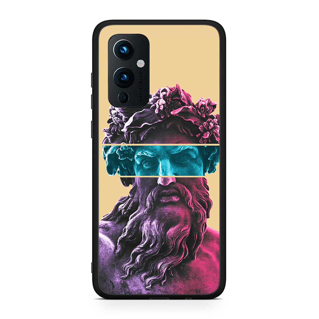 OnePlus 9 Zeus Art Θήκη Αγίου Βαλεντίνου από τη Smartfits με σχέδιο στο πίσω μέρος και μαύρο περίβλημα | Smartphone case with colorful back and black bezels by Smartfits