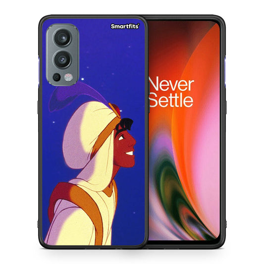 Θήκη OnePlus Nord 2 5G Alladin And Jasmine Love 1 από τη Smartfits με σχέδιο στο πίσω μέρος και μαύρο περίβλημα | OnePlus Nord 2 5G Alladin And Jasmine Love 1 case with colorful back and black bezels