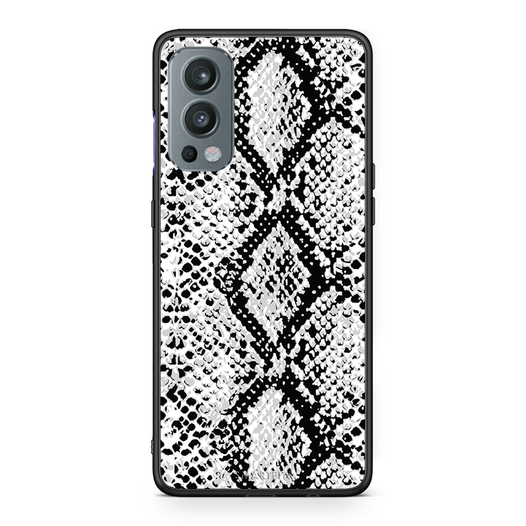 24 - OnePlus Nord 2 5G White Snake Animal case, cover, bumper