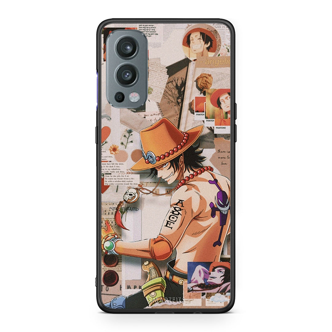 OnePlus Nord 2 5G Anime Collage θήκη από τη Smartfits με σχέδιο στο πίσω μέρος και μαύρο περίβλημα | Smartphone case with colorful back and black bezels by Smartfits