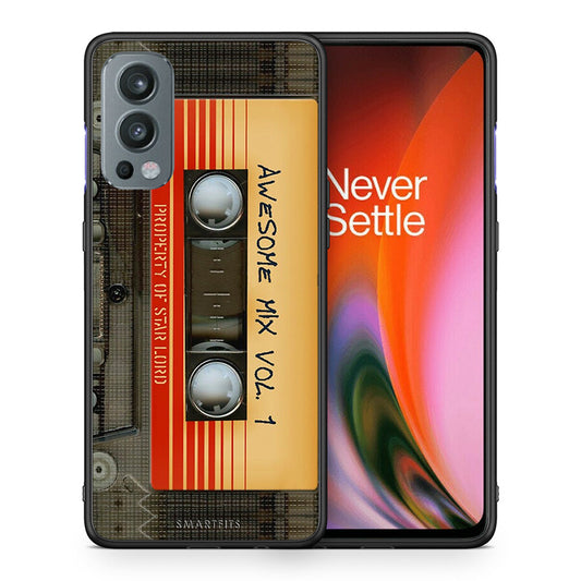 Θήκη OnePlus Nord 2 5G Awesome Mix από τη Smartfits με σχέδιο στο πίσω μέρος και μαύρο περίβλημα | OnePlus Nord 2 5G Awesome Mix case with colorful back and black bezels