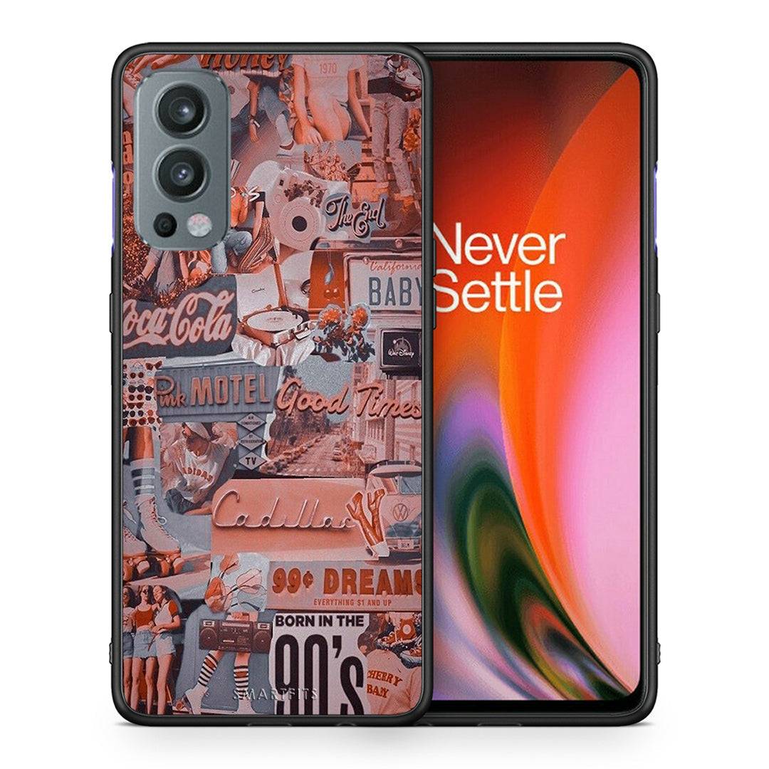 Θήκη OnePlus Nord 2 5G Born In 90s από τη Smartfits με σχέδιο στο πίσω μέρος και μαύρο περίβλημα | OnePlus Nord 2 5G Born In 90s case with colorful back and black bezels