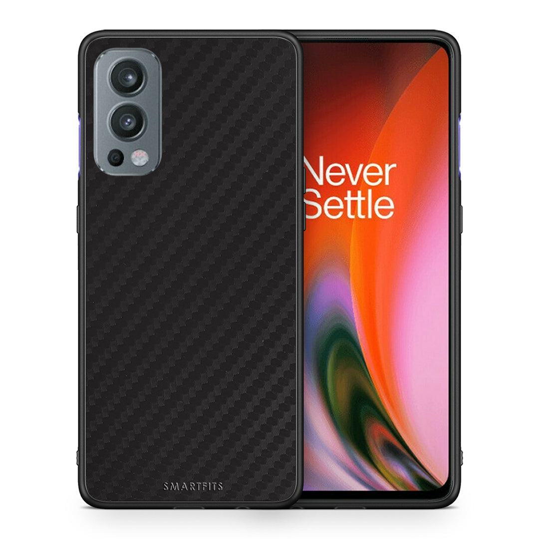 Θήκη OnePlus Nord 2 5G Carbon Black από τη Smartfits με σχέδιο στο πίσω μέρος και μαύρο περίβλημα | OnePlus Nord 2 5G Carbon Black case with colorful back and black bezels