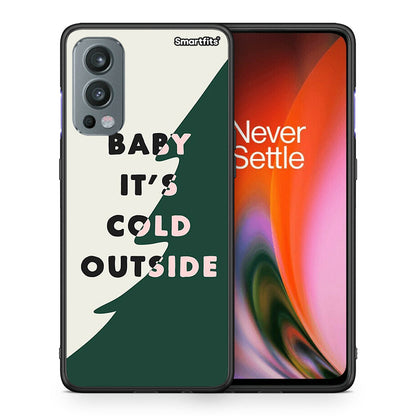 Θήκη OnePlus Nord 2 5G Cold Outside από τη Smartfits με σχέδιο στο πίσω μέρος και μαύρο περίβλημα | OnePlus Nord 2 5G Cold Outside case with colorful back and black bezels