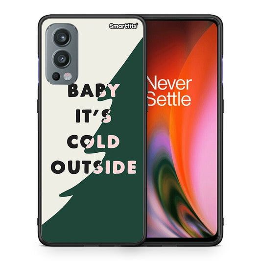 Θήκη OnePlus Nord 2 5G Cold Outside από τη Smartfits με σχέδιο στο πίσω μέρος και μαύρο περίβλημα | OnePlus Nord 2 5G Cold Outside case with colorful back and black bezels