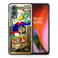 Thumbnail for Θήκη OnePlus Nord 2 5G Duck Money από τη Smartfits με σχέδιο στο πίσω μέρος και μαύρο περίβλημα | OnePlus Nord 2 5G Duck Money case with colorful back and black bezels