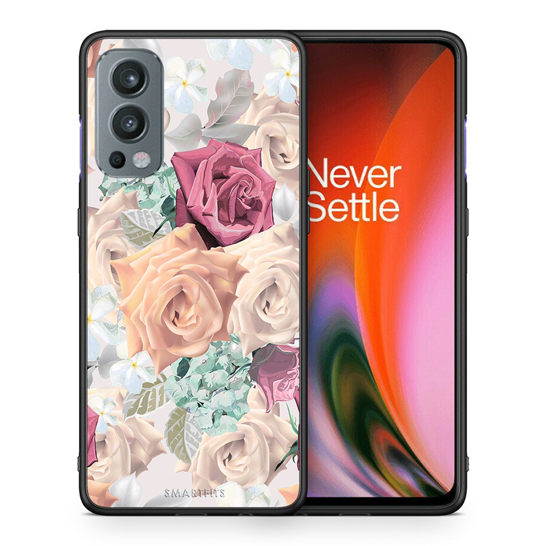 Θήκη OnePlus Nord 2 5G Bouquet Floral από τη Smartfits με σχέδιο στο πίσω μέρος και μαύρο περίβλημα | OnePlus Nord 2 5G Bouquet Floral case with colorful back and black bezels