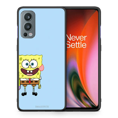 Θήκη OnePlus Nord 2 5G Friends Bob από τη Smartfits με σχέδιο στο πίσω μέρος και μαύρο περίβλημα | OnePlus Nord 2 5G Friends Bob case with colorful back and black bezels