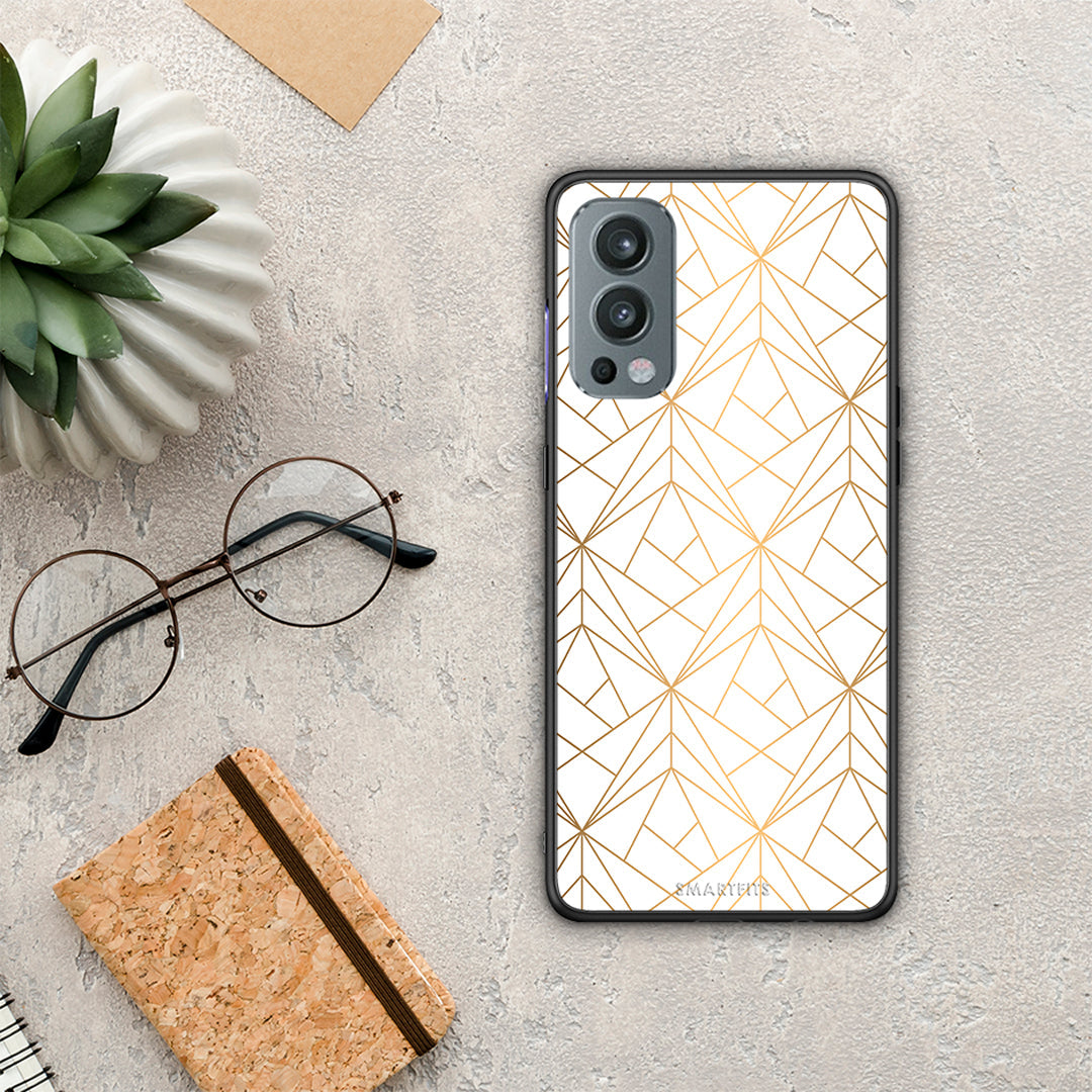 Geometric Luxury White - OnePlus Nord 2 5G θήκη