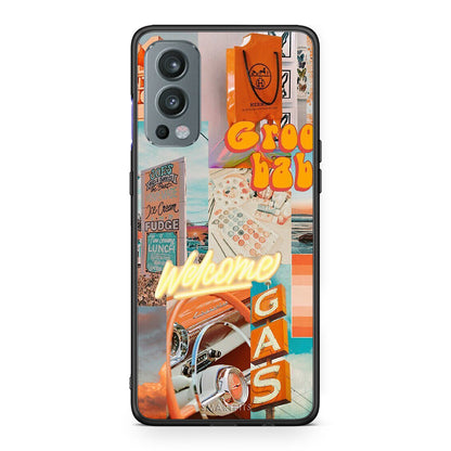 OnePlus Nord 2 5G Groovy Babe Θήκη Αγίου Βαλεντίνου από τη Smartfits με σχέδιο στο πίσω μέρος και μαύρο περίβλημα | Smartphone case with colorful back and black bezels by Smartfits