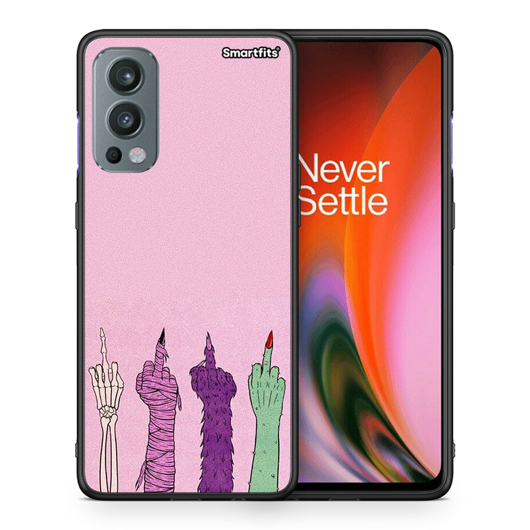 Θήκη OnePlus Nord 2 5G Halloween Be A Lady από τη Smartfits με σχέδιο στο πίσω μέρος και μαύρο περίβλημα | OnePlus Nord 2 5G Halloween Be A Lady case with colorful back and black bezels