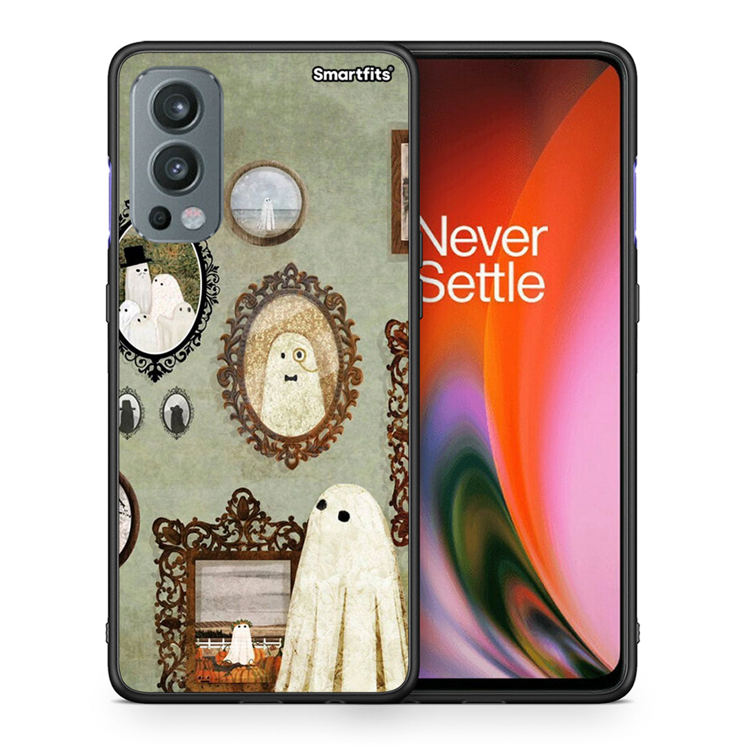 Θήκη OnePlus Nord 2 5G Halloween Ghost Season από τη Smartfits με σχέδιο στο πίσω μέρος και μαύρο περίβλημα | OnePlus Nord 2 5G Halloween Ghost Season case with colorful back and black bezels
